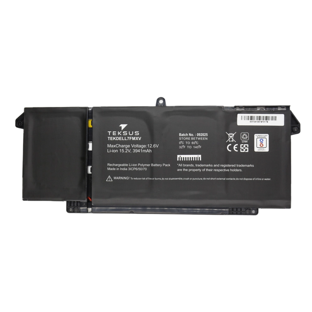 Teksus Laptop Battery Compatible For Dell Latitude 5320 | 7FMXV view 2